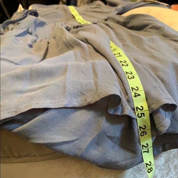 Altar'd State steel colored top, ties at front, M - Picture 10 of 12